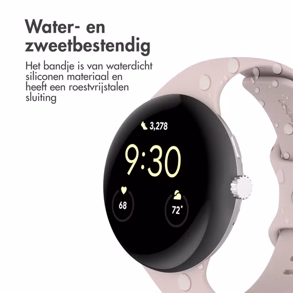 imoshion Siliconen⁺ bandje Google Pixel Watch 3 / 4 (45 mm) - Maat L - Roze