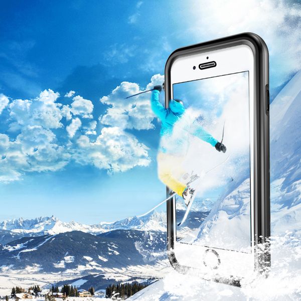 Redpepper Dot Plus Waterproof Backcover Apple iPhone SE (2022 / 2020) / 8 / 7 / 6(s) - Zwart