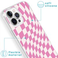 imoshion Design hoesje iPhone 13 Pro - Retro Pink Check