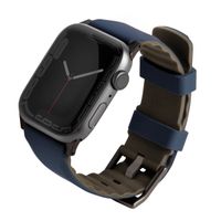 Uniq Linus AiroSoft™ Siliconen bandje Apple Watch Series 1 t/m 10 / SE / Ultra (2) (44/45/46/49 mm) - Nautical Blue