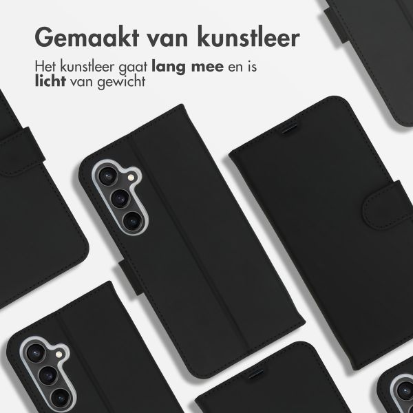 Accezz Wallet Softcase Bookcase Samsung Galaxy S24 Plus - Zwart