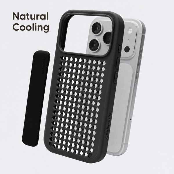 Callbuddy Hoesje met Strap Apple iPhone 17 Pro - Epic Black