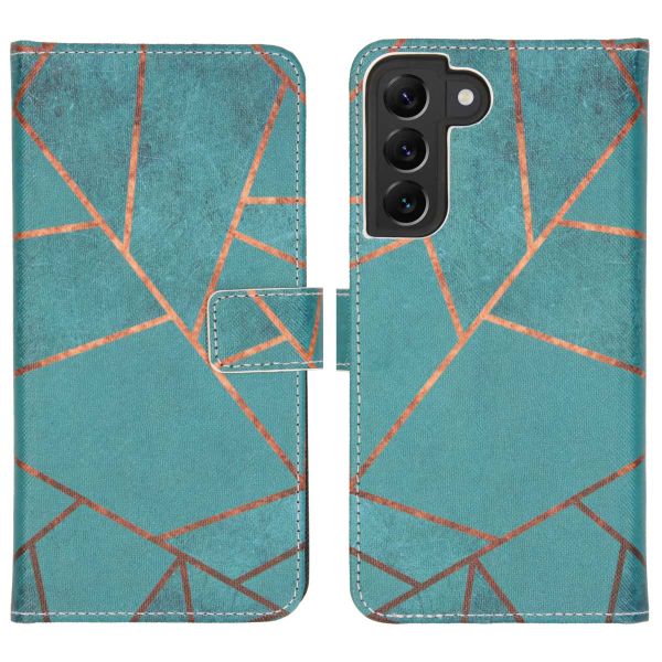 imoshion Design Softcase Bookcase Samsung Galaxy S22 Plus - Blue Graphic