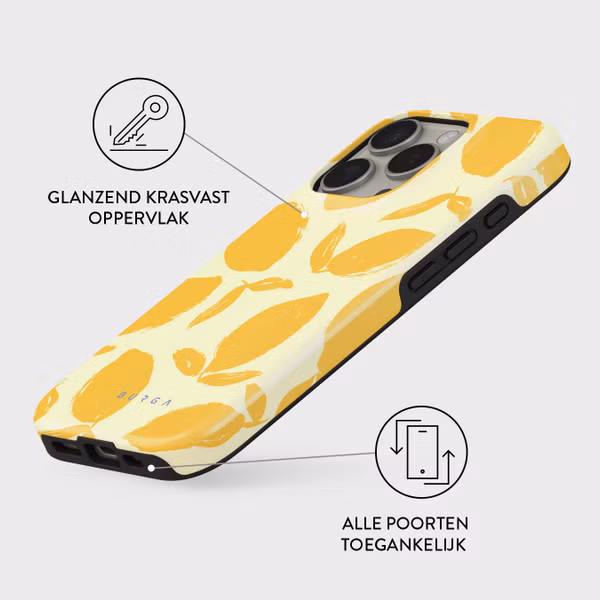 Burga Tough Backcover MagSafe Apple iPhone 16 Pro - Lemon Tart