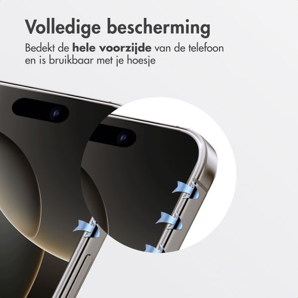 Accezz Gehard Glas Screenprotector + Applicator Apple iPhone 16 Pro