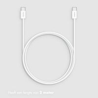 imoshion USB-C naar USB-C kabel - Braided - 2 meter - Wit