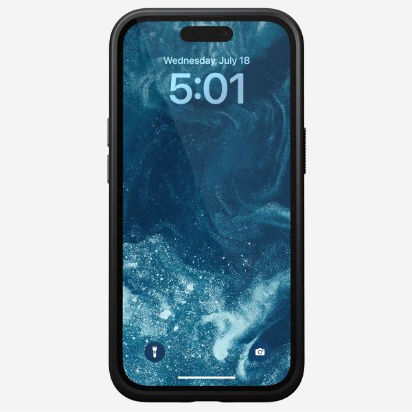 Nomad Modern Leather Case met MagSafe Apple iPhone 15 - Zwart