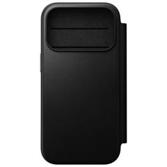 Nomad Modern Leather Folio Bookcase Apple iPhone 18 Pro / 17 Pro - Black