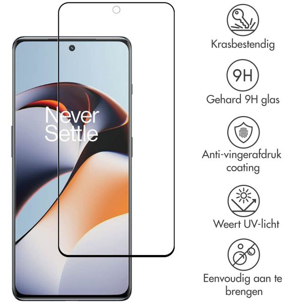 Accezz Gehard Glas Full Cover Screenprotector OnePlus 12R