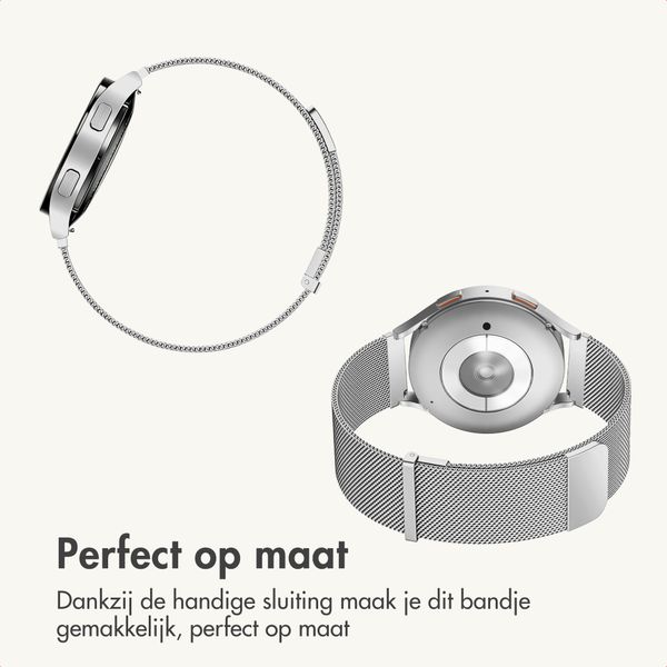 imoshion Milanees magnetisch bandje  - Universeel 18 mm aansluiting - Zilver