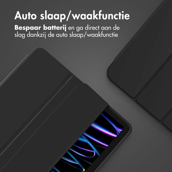 Accezz Smart Silicone Bookcase Apple iPad Air 11 inch (2025) M3 / (2024) M2 / Air 5 (2022) / Air 4 (2020) - Zwart