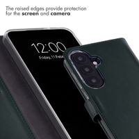 Selencia Genuine Leather Book Case Samsung Galaxy S26 FE - Green