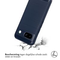 imoshion Brushed Backcover Google Pixel 8a - Donkerblauw