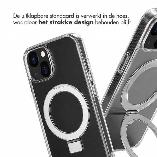 Accezz Ring Stand Backcover met MagSafe Apple iPhone 13 - Transparant