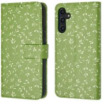 imoshion Design Bookcase Samsung Galaxy A14 (5G/4G) - Green Flowers