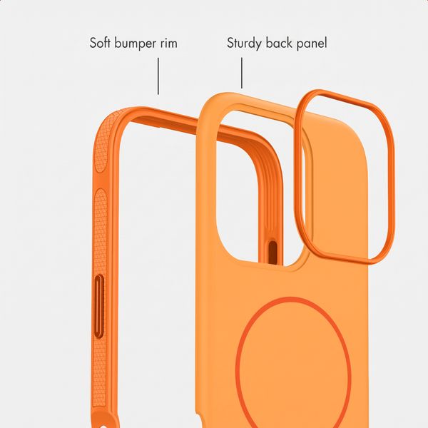 imoshion Colour Back Cover with Thin MagSafe Ring Apple iPhone 16 Pro - Orange