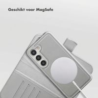 Selencia Olyn Uitneembare Bookcase met MagSafe Samsung Galaxy S23 - Grijs