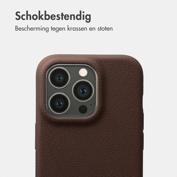 imoshion Texture Backcover Apple iPhone 13 Pro - Donkerbruin