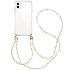 imoshion Backcover met koord + armband - Parels Apple iPhone 11 - Transparant