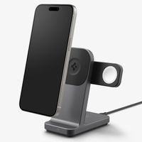 Spigen OneTap Pro | 3-in-1 draadloos oplaadsatation - Geschikt voor MagSafe iPhone + AirPods + Apple Watch