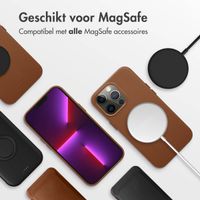 Accezz MagSafe Leather Backcover iPhone 13 Pro - Sienna Brown