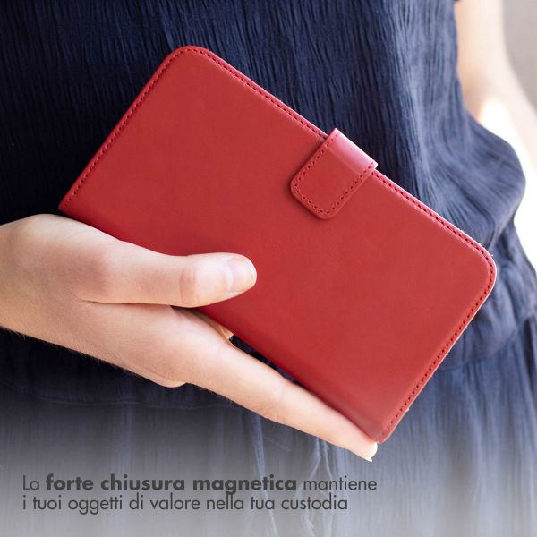 Selencia Echt Leren Bookcase Google Pixel 7 Pro - Rood