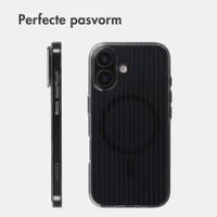 Accezz Lite Backcover met MagSafe | Fluted | Apple iPhone 16 - Zwart