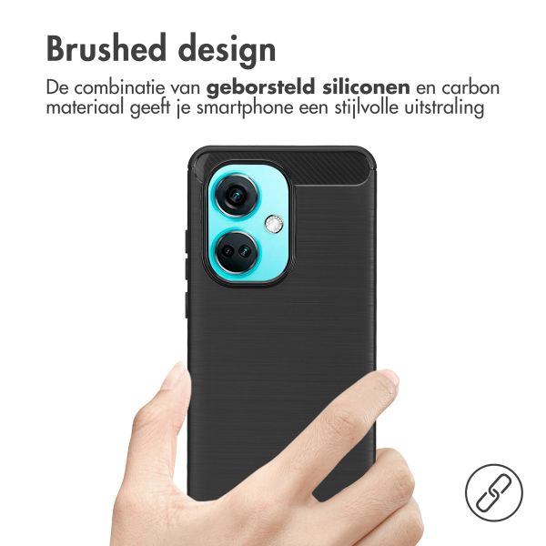 imoshion Brushed Backcover OnePlus Nord CE 3 - Zwart