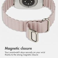 imoshion Magnetic Faux Leather Band Apple Watch | 44/45/46/49 mm - Beige