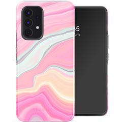 Selencia Vivid Tough Backcover Samsung Galaxy A53 - Pastel Lipstick Marble