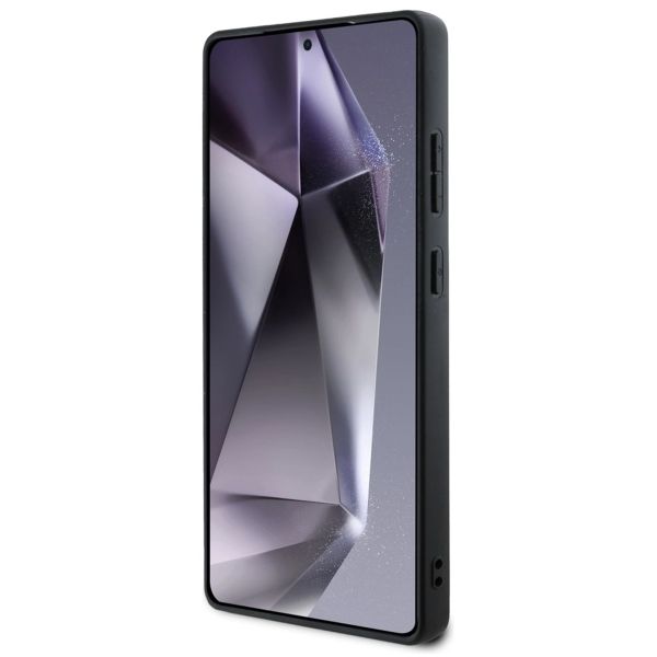 Guess 4G Metal Logo Glitter Backcover Samsung Galaxy S25 Ultra - Roze