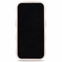 Holdit Wavy Case iPhone 15 Pro Max - Light Beige / Mirror