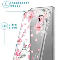 imoshion Design hoesje met koord Samsung Galaxy S9 - Bloem - Roze