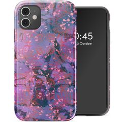 Selencia Vivid Backcover Apple iPhone 11 - Fresh Paint Flower Orange