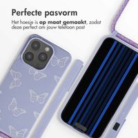 imoshion Siliconen design hoesje met koord iPhone 15 Pro - Butterfly