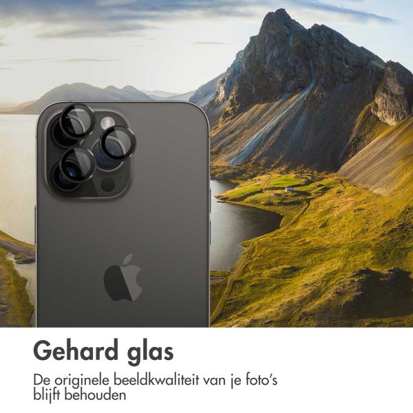 imoshion 2 Pack Camera lens protector Apple iPhone 15 Pro / 15 Pro Max - Zwart