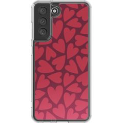 imoshion Design hoesje Samsung Galaxy S21 FE - Hearty Coral Dust