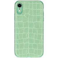 My Jewellery Croco Softcase Backcover iPhone Xr - Groen