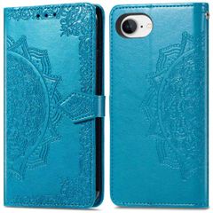 imoshion Mandala Bookcase iPhone SE 4 - Turquoise