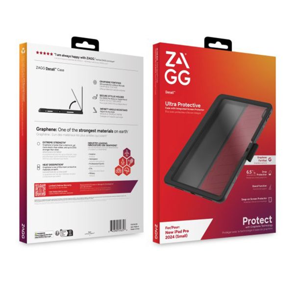 ZAGG Graphene Denali Case iPad Pro 11 (2024) M4 - Zwart