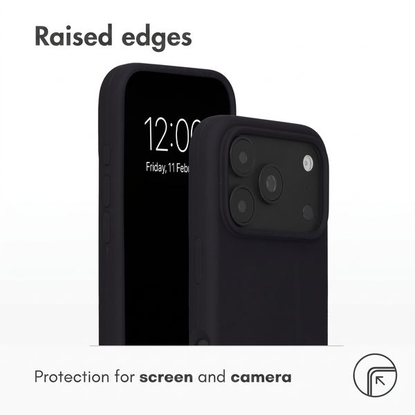 Accezz Liquid Silicone Case with MagSafe Apple iPhone 18 Pro Max / 17 Pro Max - Black