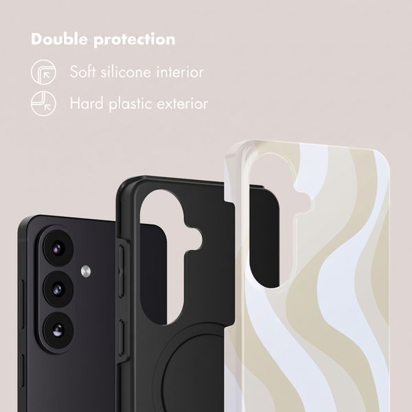 Selencia Vivid Case with MagSafe Samsung Galaxy S26 FE - Desert Waves Beige