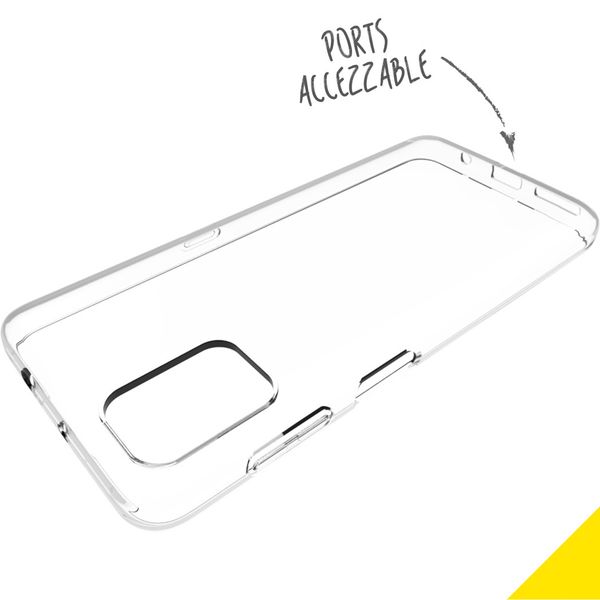 Accezz Clear Backcover Motorola Moto G9 Plus - Transparant