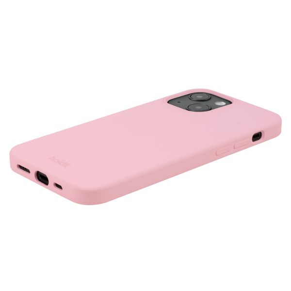 Holdit Silicone Case iPhone 15 Rouge - Pink