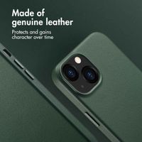 Accezz Leather Back Cover with MagSafe Apple iPhone 13 - Cedar Green