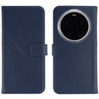 Selencia Echt Leren Bookcase Xiaomi 17 Ultra - Donkerblauw