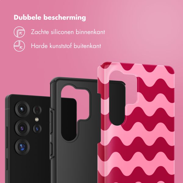 Selencia Vivid Backcover Samsung Galaxy S25 Ultra - Wave Vibes Lipstick