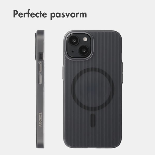 Accezz Lite Backcover met MagSafe | Fluted | Apple iPhone 13 - Grijs