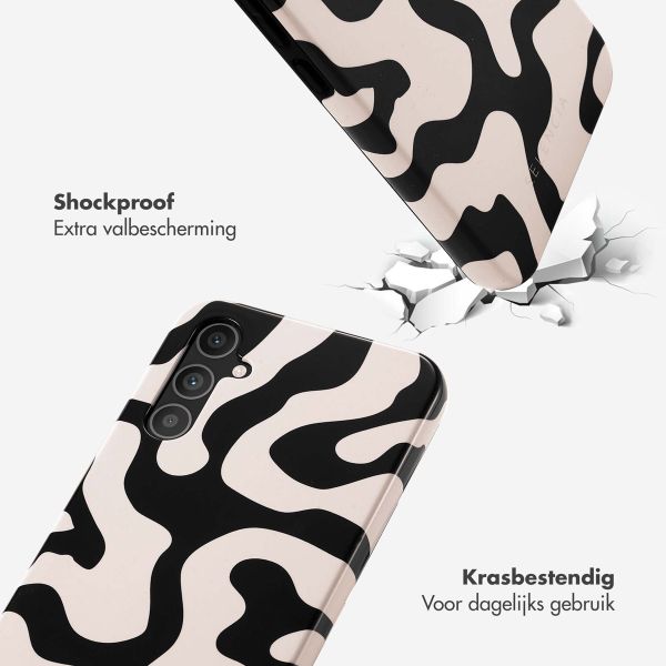 Selencia Vivid Backcover Samsung Galaxy A34 (5G) - Art Wave Black