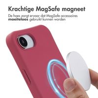 imoshion Color Backcover met afneembaar koord MagSafe Apple iPhone 16e - Red Raspberry